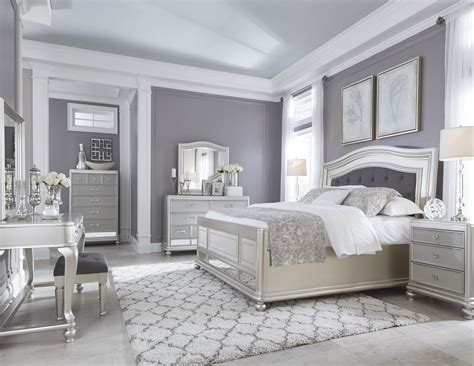 Silver Bedroom Furniture Set